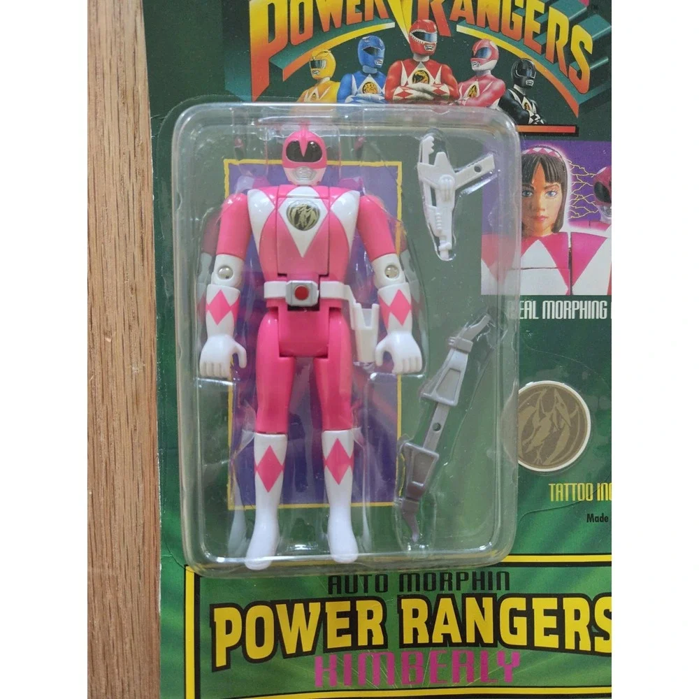 1994 Bandai Mighty Morphin Power Rangers Auto Morphin Kimberly PINK Ranger NOS